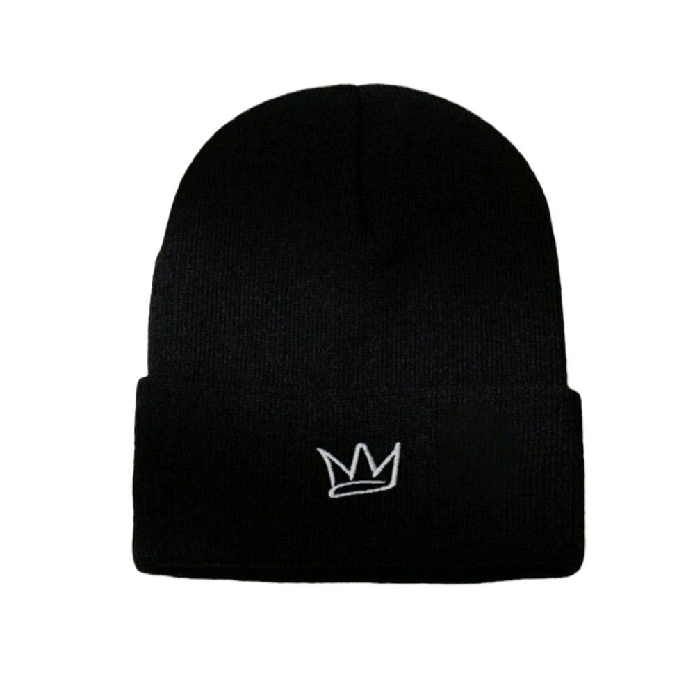 Crown Embroidered Beanie 